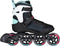 Powerslide Phuzion Radon Teal 90 Inlineskates - Maat 40 - Vrouwen - zwart/mintgroen/wit/roze