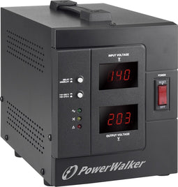PowerWalker AVR 2000 SIV FR spanningregelaar 110 - 280 V 2 AC-uitgang(en) Zwart