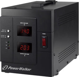 PowerWalker AVR 3000/SIV spanningregelaar 230 V Zwart
