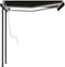 vidaXL - Luifel - automatisch - met - LED - en - windsensor - 3,5x2,5 - m - antraciet