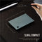 Powr RFID Portemonnee - Smart Wallet - Slim Wallet - Kaarthouder Pasjes - Pasjeshouder met geldclip - Anti diefstal - Titanium - NFC Blocker
