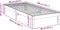 vidaXL - Bedframe - zonder - matras - massief - grenenhout - wit - 90x200 - cm