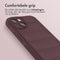 iMoshion Hoesje Geschikt voor iPhone 13 Hoesje Siliconen - iMoshion EasyGrip Backcover - Aubergine