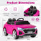 Audi SQ8 - Elektrische Kinderauto - Afstandsbediening 12V - Zwart/Roze
