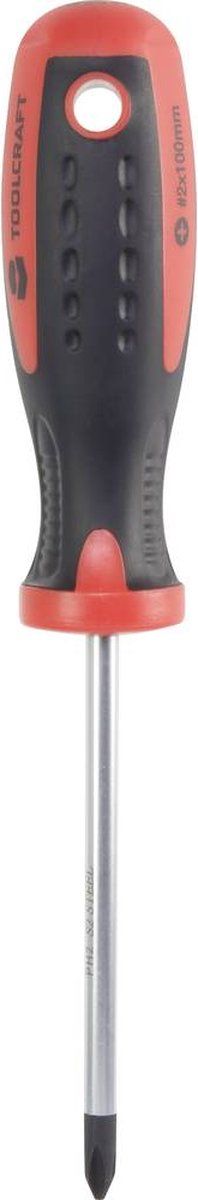 TOOLCRAFT 96029C1110 Werkplaats Kruiskop schroevendraaier PH 2 Koplengte: 100 mm DIN ISO 8764