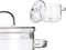 Vivalto Kookpan met deksel - borosilicaat glas - 2.2 L - D19 x H21 cm - transparant