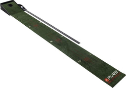 Pure2Improve Golf Putting Mat - Incl. Retourmechanisme - 30x237 cm - Groen