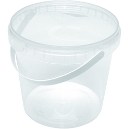 PP cups met sluitzegel deksel met hengsel 1000ml transparant 192 stuks