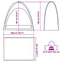 vidaXL - Opbergtent - waterdicht - groen