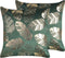 SUNFLOWER - Sierkussen set van 2 - Donkergroen - 45 x 45 cm - Fluweel