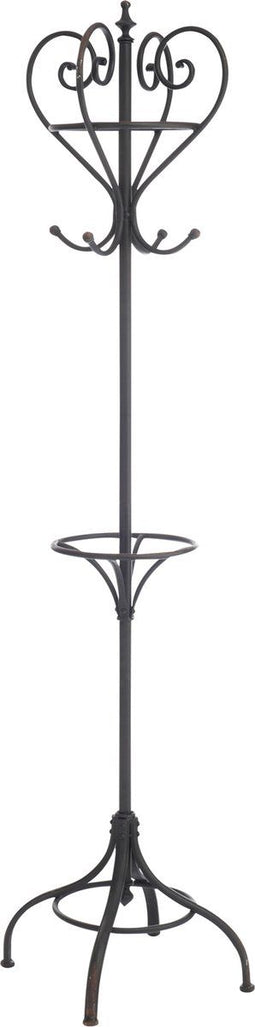 J-Line kapstok Staander Rond - metaal - zwart