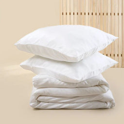 Sjumo Tencel Sateen - Dekbedovertrek 260x220 cm - 2 kussenslopen - Fresh White