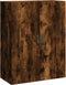 vidaXL - Wandkast - 69,5x34x90 - cm - bewerkt - hout - gerookt - eikenkleurig
