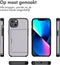 iMoshion Hoesje Geschikt voor iPhone 13 Hoesje - Ruimte voor 2 pasjes - iMoshion Backcover met pasjeshouder - Grijs