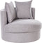 DALBY - Fauteuil - Grijs - Stof