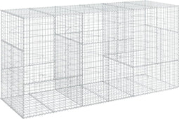 vidaXL - Schanskorf - 300x100x150 - cm - gegalvaniseerd - ijzer - zilverkleurig