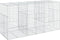vidaXL - Schanskorf - 300x100x150 - cm - gegalvaniseerd - ijzer - zilverkleurig