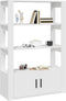 vidaXL - Dressoir - 80x30x119,5 - cm - bewerkt - hout - wit