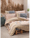 King Reinforced - Dekbedoekset - 1 dekbedovertrek 240 x 220 cm + 2 kussenslopen 60 x 60 cm - 100% katoen - Beige (2 stuks)