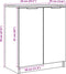 vidaXL - Schoenenkast - 59x35x70 - cm - bewerkt - hout - oud - houtkleurig