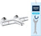 GROHE Precision Trend - Thermostatische Badkraan - Waterbesparend - Chroom - Hartafstand 15cm