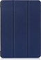 Lunso - Geschikt voor Lenovo Tab M10 Gen 1 - Tri-Fold Bookcase hoes - Donkerblauw