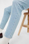 Pieces PCLEAH MOM HW ANK LB160-BA/NOOS BC - Dames Jeans - Hoge taille - Maat XS