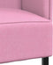 vidaXL - Hoge - Rug - Sofa - Roze - 109x56x121 - cm - Stof