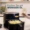 Princess 182238 - Digitale Airfryer 4L - Digital Touchscreen - 8 Automatische Programma's - Zwart