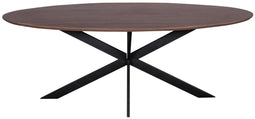 StarFurn Eettafel Ferris Eiken Ovaal 210cm Walnoot