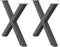 vidaXL - Eettafelpoten - 2 - st - X-vormig - 90x(72-73) - cm - staal - antraciet