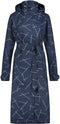AGU Trench Coat Long - Regenjas Dames - Wind- en waterproof - Blauw - L