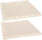 J-Line tafelkleed Indi - textiel - taupe - 2 stuks