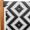 vidaXL - Ligbedden - 2 - stuks - Zwart - en - Wit - 76x67x73 - cm - Massief - Acaciahout