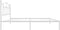 vidaXL - Bedframe - met - hoofdbord - metaal - wit - 100x190 - cm