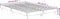 vidaXL - Bedframe - bewerkt - hout - wit - 120x190 - cm