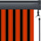 vidaXL - Rolgordijn - voor - buiten - 100x250 - cm - oranje - en - bruin