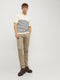 JACK&JONES JPSTMARCO JJBOWIE SA - Chinobroek - Slim fit met stretch - Beige - Maat W30 X L34