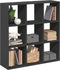 vidaXL - Kamerscherm - / - boekenkast - 102x29x103,5 - cm - bewerkt - hout - zwart