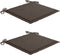 vidaXL - Tuinstoelkussens - 2 - st - 50x50x3 - cm - stof - taupe