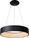 Lucide Talowe LED - Hanglamp - Dimbaar 1x39W 3000K - Ø 60 cm - Zwart