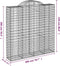 vidaXL - Schanskorven - 6 - st - gewelfd - 200x50x200/220 - cm - ijzer