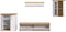 Furnilux Verona - Woonkamercombinatie - Tijdloos en functioneel - Bruin - 40x336x161cm