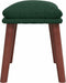 vidaXL - Voetenbank - 45x29,5x35 - cm - stof - donkergroen