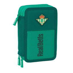 Driedubbele Pennenzak Real Betis Balompié Aquamarijn 12,5 x 19,5 x 5,5 cm 37 Onderdelen