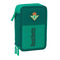 Driedubbele Pennenzak Real Betis Balompié Aquamarijn 12,5 x 19,5 x 5,5 cm 37 Onderdelen