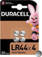 Duracell LR44 - Alkaline-knoopcelbatterijen - Tot 50% meer vermogen - (4 stuks)