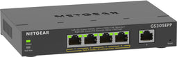 Netgear GS305EPP - Managed Plus Netwerkswitch - 5x 1Gbps PoE+ (802.3at) - 120W