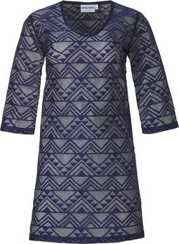 Pastunette Beach - 16211-291-2 - Strandjurkje driekwart mouw - Donkerblauw - Maat XL (2021)