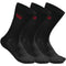 Wilson M Crew - Sokken - Uniseks - Maat 39-46 - Zwart (3-pack)